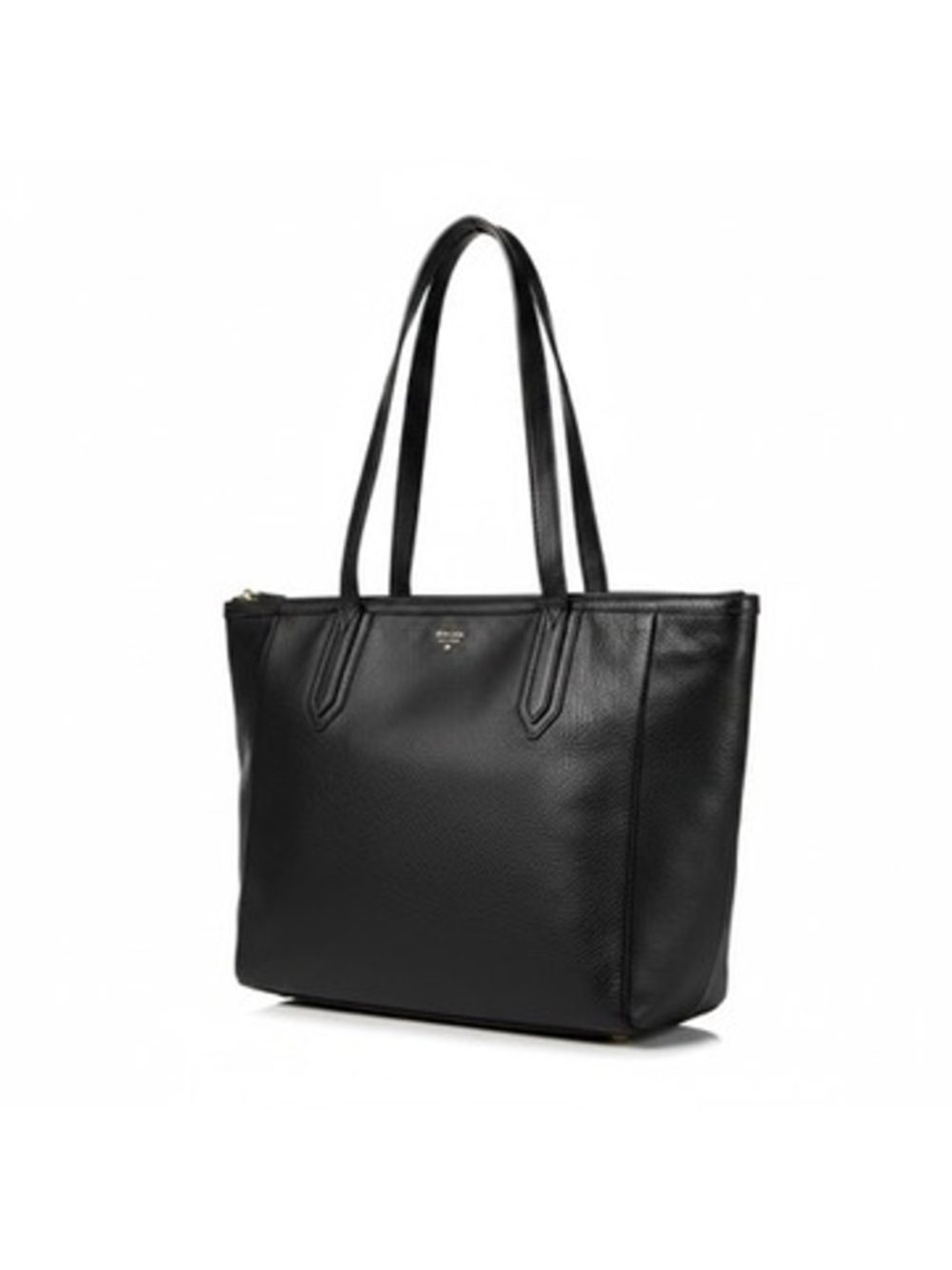 Fossil Black 100% Cowhide Leather Sydney Large Tote Bag Shoulder Purse Zip Top